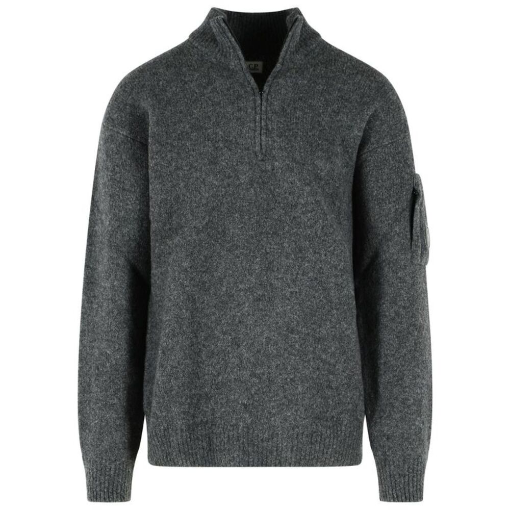C.P. Company Grey Wool Blend Sweater Men